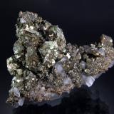 Marcasite, calciteLinwood Mine, Buffalo, Scott County, Iowa, USA5.1 x 7.2 cm (Author: crosstimber)