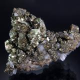 Marcasite, calcite<br />Linwood Mine, Buffalo, Scott County, Iowa, USA<br />5.1 x 7.2 cm<br /> (Author: crosstimber)