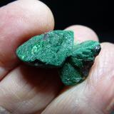Calcopirita recubierta de MalaquitaCantera Azcárate (Azkarate), Eugui, Esteríbar, Comarca Auñamendi, Comunidad Foral de Navarra (Navarra), España2 x 2 cm. (Autor: javier ruiz martin)