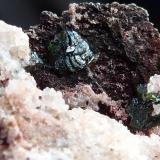 LibethenitaMiguel Vacas Mine, Pardais and Conceição Parish, Vila Viçosa, Évora District, Alentejo Central Province, Alentejo Region, Portugal0,3 x 0,2 cm.(cristal mayor de Libethenita) (Autor: javier ruiz martin)