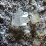 CalcitaCantera Armasa, Lesaka, Comarca Cinco Villas, Comunidad Foral de Navarra (Navarra), España1 x 0,8 cm. el cristal de Calcita mayor. (Autor: javier ruiz martin)