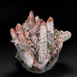 Quartz, Chalcopyrite, Hematite<br />Piedras Verdes Mine, Piedras Verdes, Municipio Álamos, Sonora, Mexico<br />11.4 x 10.2 cm<br /> (Author: am mizunaka)