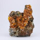 Wulfenite with Mimetite<br />Isfahan Province, Iran<br />12 cm<br /> (Author: Arash Ghafari)