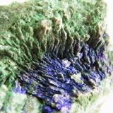 Azurite and Malachite<br />Tsumeb Mine, Tsumeb, Otjikoto Region, Namibia<br />66mm x 54mm x 41mm<br /> (Author: Heimo Hellwig)