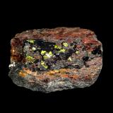 Autunita<br />Depósito Majuelos, Ciudad Rodrigo, Saelices el Chico, Comarca Campo de Argañán, Salamanca, Castilla y León, España<br />5 x 4 cm.<br /> (Autor: Antonio P. López)