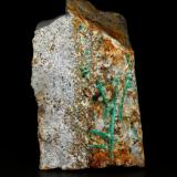 Beryl (variety emerald), Albite (variety cleavelandite), Pyrite<br />Chivor mining district, Municipio Chivor, Eastern Emerald Belt, Boyacá Department, Colombia<br />57x87x46mm, longest xl=44mm<br /> (Author: Fiebre Verde)