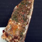 Libethenita<br />Mina Miguel Vacas, Freguesías Pardais y Conceição, Vila Viçosa, Distrito Évora, Província Alentejo Central, Región Alentejo, Portugal<br />4 x 3 cm<br /> (Autor: Pedro Antonio)