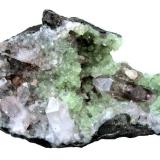 Quartz, Prehnite, Analcime, Calcite, Apophyllite<br />Goboboseb Mountains, Brandberg area, Erongo Region, Namibia<br />Specimen size 16 cm, largest quartz crystal 5 cm<br /> (Author: Tobi)