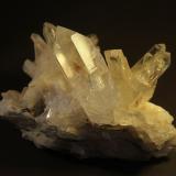 Quartz<br />San Cristobal, Municipio Suaita, Santander Department, Colombia<br />103mm x 80mm x 66mm. Main crystal 60mm x 24mm x 21mm<br /> (Author: franjungle)