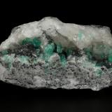 Beryl (variety emerald), Calcite, Pyrite<br />Coscuez mining district, Municipio San Pablo de Borbur, Western Emerald Belt, Boyacá Department, Colombia<br />122x65x48mm, xls up to 8mm<br /> (Author: Fiebre Verde)