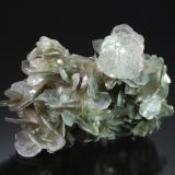 Fluorite on MuscoviteChumar Bakhoor, Hunza Valley, Nagar District, Gilgit-Baltistan (Northern Areas), Pakistan4.2 x 5.9 cm (Author: crosstimber)