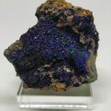 Azurita, Malaquita<br />Mina Linda Mariquita, El Molar, Comarca Priorat, Tarragona, Cataluña / Catalunya, España<br />5cmx4,5cm<br /> (Autor: Adri Rodríguez)
