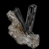 Schorl, TopazStak Nala, Montes Haramosh, Distrito Skardu, Gilgit-Baltistan (Áreas del Norte), Paquistán7.0 x 6.4 cm (Author: am mizunaka)
