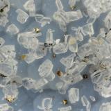 Pyrite, Clinoptilolite-Ca<br />Cape Lookout Quarry, Netarts, Tillamook County, Oregon, USA<br />FOV = 1.4 mm<br /> (Author: Doug)
