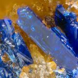 Linarite<br />Old Soldier Mine, Churchill District, Lyon County, Nevada, USA<br />FOV = 1.4 mm<br /> (Author: Doug)
