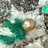 Chlorargyrite, Cornwallite<br />Gold Hill Mine, Gold Hill, Gold Hill District, Tooele County, Utah, USA<br />FOV = 0.9 mm<br /> (Author: Doug)