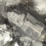 Stephanite<br />Advance Mine, Colina Colorado, Loope, Monitor-Mogul District, Alpine County, California, USA<br />FOV = 1.2 mm<br /> (Author: Doug)