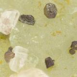 Chlorargyrite, Cerussite<br />Reward Mine, Reward, Russ District, Inyo County, California, USA<br />FOV = 1.8 mm<br /> (Author: Doug)