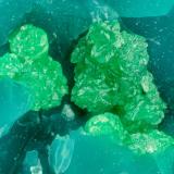Tsumebite<br />Reward Mine, Reward, Russ District, Inyo County, California, USA<br />FOV = 1.2 mm<br /> (Author: Doug)