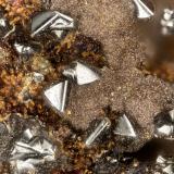 Hetaerolite<br />Mohawk Mine, Mohawk Hill, Clark Mountains, Clark Mountain District (Clark District), San Bernardino County, California, USA<br />FOV = 1.7 mm<br /> (Author: Doug)