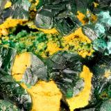 Brochantite<br />Hideout Mine, Deer Flat, White Canyon, White Canyon District, San Juan County, Utah, USA<br />FOV = 3.2 mm<br /> (Author: Doug)