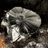 Hetaerolite<br />Mohawk Mine, Mohawk Hill, Clark Mountains, Clark Mountain District (Clark District), San Bernardino County, California, USA<br />FOV = 1.0 mm<br /> (Author: Doug)
