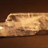 Quartz (Faden)<br />Muzo mining district, Western Emerald Belt, Boyacá Department, Colombia<br />117mm x 35mm x 16mm<br /> (Author: franjungle)