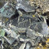 Chalcocite<br />Levant Mine, Trewellard, Saint Just District, Cornwall, England / United Kingdom<br />FOV = 2.0 mm<br /> (Author: Doug)