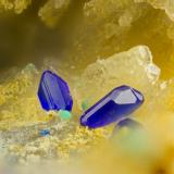 Azurite<br />Tynagh Mine, Killimor, County Galway, Connacht, Ireland<br />FOV = 2.0 mm<br /> (Author: Doug)