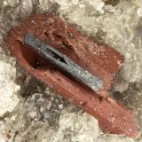 Enstatite, Hematite<br />Summit Rock, Klamath County, Oregon, USA<br />FOV = 1.9 mm<br /> (Author: Doug)