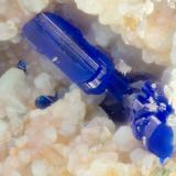 Linarite<br />Blanchard Mine (Portales-Blanchard Mine), Bingham, Hansonburg District, Socorro County, New Mexico, USA<br />FOV = 1.2 mm<br /> (Author: Doug)