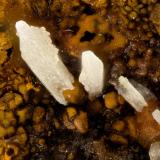 Cerussite<br />Friedrichssegen Mine, Frücht, Bad Ems District, Lahn Valley, Rhineland-Palatinate/Rheinland-Pfalz, Germany<br />FOV = 1.3 mm<br /> (Author: Doug)