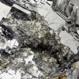 Galena<br />Friedrichssegen Mine, Frücht, Bad Ems District, Lahn Valley, Rhineland-Palatinate/Rheinland-Pfalz, Germany<br />FOV = 1.8 mm<br /> (Author: Doug)
