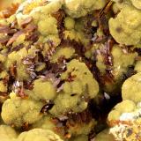Kidwellite, Beraunite<br />Three Oaks Gap workings, Three Oaks Gap, Polk County, Arkansas, USA<br />FOV = 3.8 mm<br /> (Author: Doug)