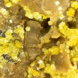 Carnotite<br />Monument No. 1 Mine,, Monument Valley, Navajo Indian Reservation, Navajo County, Arizona, USA<br />FOV = 1.5 mm<br /> (Author: Doug)