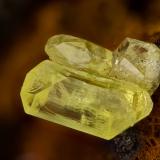 Cerussite<br />Dundas, Zeehan District, West Coast Council, Tasmania, Australia<br />FOV = 3.2 mm<br /> (Author: Doug)