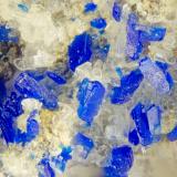 Azurite<br />Dolyhir Quarry, Wethel, Old Radnor, Powys, Wales / United Kingdom<br />FOV = 2.0 mm<br /> (Author: Doug)