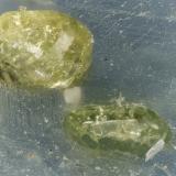 Vesuvianite<br />Crestmore Quarries, Crestmore, Riverside County, California, USA<br />FOV = 3.4 mm<br /> (Author: Doug)