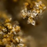 Heulandite-Na<br />U.S. Borax open pit (Boron pit), U.S. Borax Mine, Kramer Borate Deposit, Boron, Kramer District, Kern County, California, USA<br />FOV = 1.7 mm<br /> (Author: Doug)