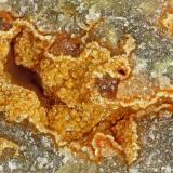 Arseniosiderite<br />San Rafael Mine, Quartz Mountain Camp, Lodi Hills, Lodi District, Nye County, Nevada, USA<br />FOV = 1.2 mm<br /> (Author: Doug)