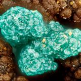 Chrysocolla<br />3 Metals Mine, Weepah District, Esmeralda County, Nevada, USA<br />FOV = 1.7 mm<br /> (Author: Doug)
