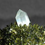 Cuarzo, Epidota<br />Colombia<br />6,1 x 5,2 cm.<br /> (Autor: Xavier Bordas)