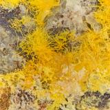 Mimetite<br />Blue Bell Mine, Baker, Soda Lake Mountains, San Bernardino County, California, USA<br />FOV = 3.7 mm<br /> (Author: Doug)