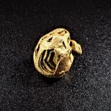Gold<br />Oro Blanco Paru claim, Santa Elena de Uairén, Gran Sabana, Bolívar State, Venezuela<br />15.5 x 13.1 x 11 mm<br /> (Author: Don Lum)
