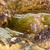 Terlinguaite<br />McDermitt Mine, Cordero, Opalite District, Humboldt County, Nevada, USA<br />FOV = 1.0 mm<br /> (Author: Doug)