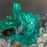 Dioptase<br />Mammoth-St. Anthony Mine, St. Anthony deposit, Tiger, Mammoth District, Pinal County, Arizona, USA<br />FOV = 1.7 mm<br /> (Author: Doug)
