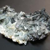 Beryl (variety aquamarine) and Schorl<br />Erongo Mountain, Usakos, Erongo Region, Namibia<br />112mm x 60mm x 43mm<br /> (Author: Heimo Hellwig)