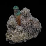 Elbaite<br />Golconda pegmatite, Governador Valadares, Vale do Rio Doce, Minas Gerais, Brazil<br />5.7 x 5.8 cm<br /> (Author: am mizunaka)