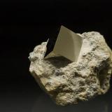 Pyrite<br />Ampliación a Victoria Mine, De Alcarama Range, Navajún, Comarca Cervera, La Rioja, Spain<br />1 x 1 cm - Pyrite is 1 x 1 cm<br /> (Author: Richard Arseneau)