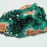 Dioptase<br />Tsumeb Mine, Tsumeb, Otjikoto Region, Namibia<br />72mm x 43mm x 30mm<br /> (Author: Heimo Hellwig)